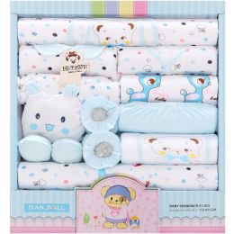 18-piece Cotton Newborn Gift Box - Baby Clothes Set Newborn Baby Underwear Supplies