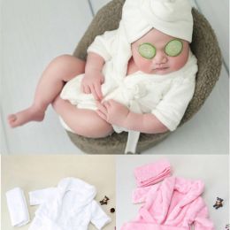 Baby Bathrobes Bath Towel - Solid Color Warm