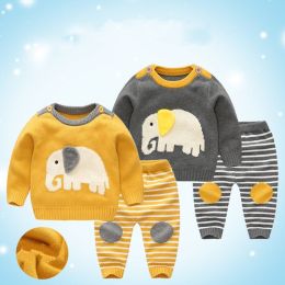 Baby Sweater/Jacket Suit - Baby Jacket Thick Thick Line Suit