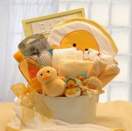 Bath Time Baby New Baby Basket - Pink (Med)