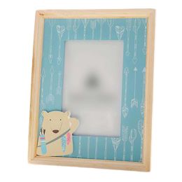 Blue Cartoon Tabletop Picture Frames - Wood Photo Frame 4x6 Picture Frame Display