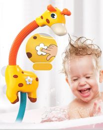 Cartoon Giraffe Shower - Children Bath Toy Electric Baby Spray Bathtub Toys Educational Play Game Beach Toys