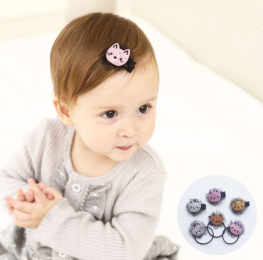 Girls Kitty Cat Cartoon Lovely Baby Clip - New Korean Creative Hairpins and Accessories