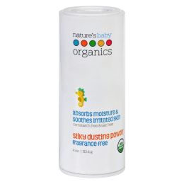 Nature's Baby Organics Dusting Powder - Organic - Silky - Fragrance Free - 4 oz