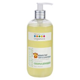 Nature's Baby Organics Shampoo & Body Wash - Coconut Pienapple - 16 oz