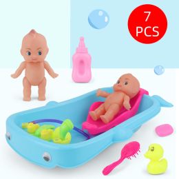 Pretend BathTime - Baby Playing In Water Tub With Bath Toys