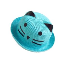 Princess Kids Sun Shade Straw Hat - Korean style