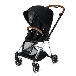 CYBEX Mios 3-in-1 Travel Stroller - System Chrome with brown details Baby Stroller Premium Black