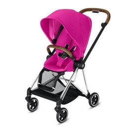 CYBEX Mios 3-in-1 Baby Stroller - Travel System Chrome with brown details Baby Stroller Fancy Pink