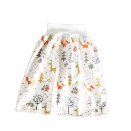 Baby Diaper Skirt - Cotton and bamboo fiber (Option: Forest-L)