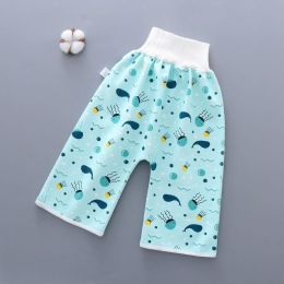 Baby Diaper Skirt - Cotton and bamboo fiber (Option: Blue pant-M)