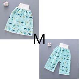 Baby Diaper Skirt - Cotton and bamboo fiber (Option: Blue Suit-M)