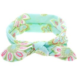 Baby Girl Headbands - Bohemian Floral Style Vintage Flower Accessories (Color: green)