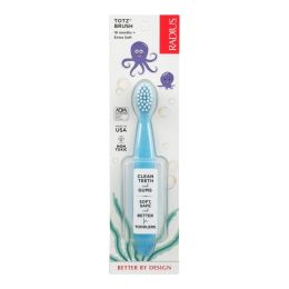 Radius Totz Toothbrush - 18+ Months - Extra Soft - Clear Sparkle - Case of 6 (SKU: 176511)